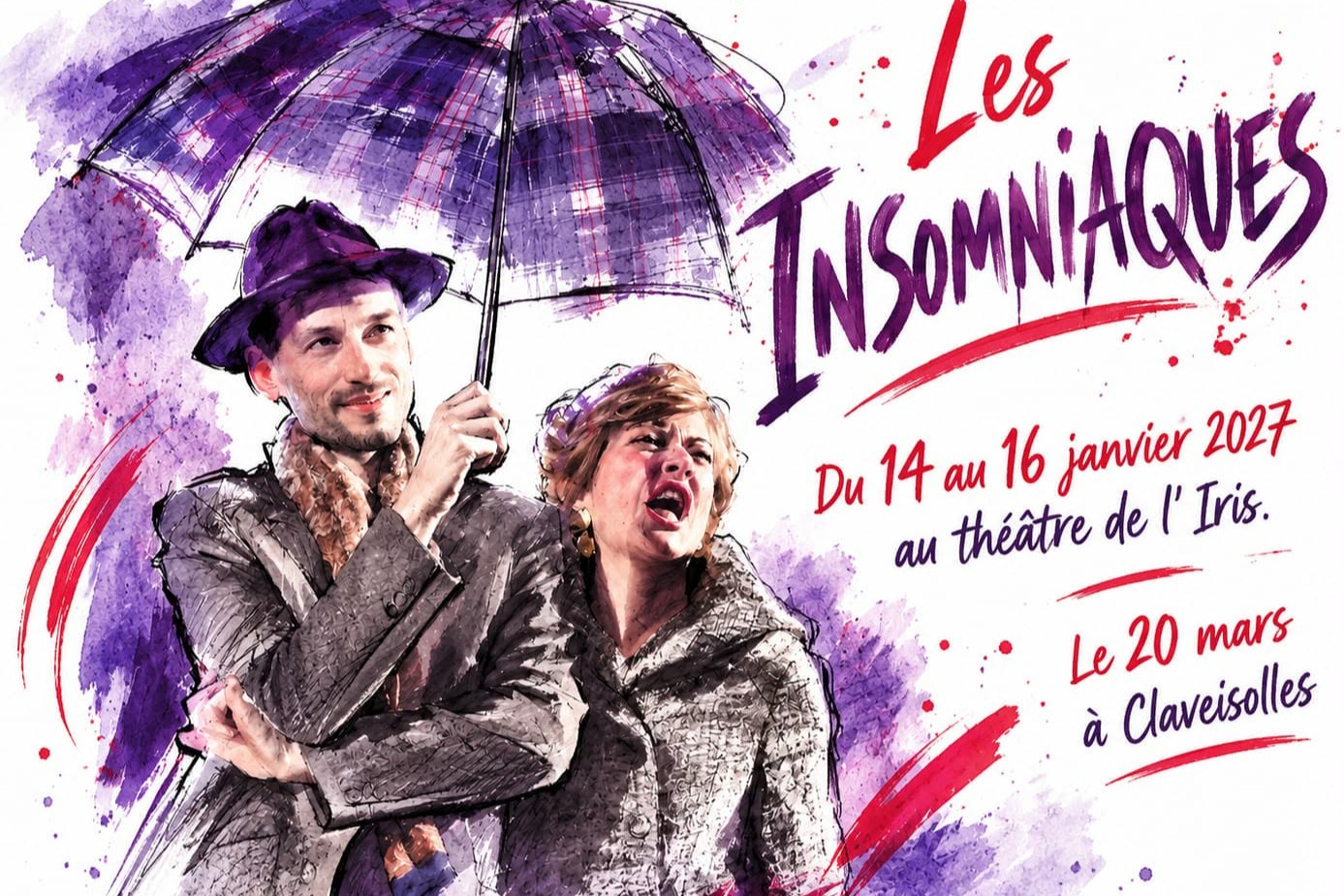Affiche du spectacle Les Insomniaques