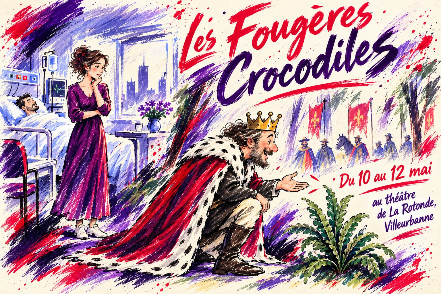 Affiche du spectacle Les Fougères crocodiles